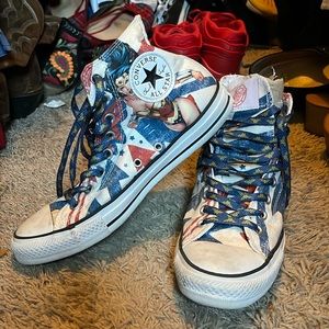 Converse high top Wonder Woman shoes